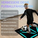 HYKOIUU nogometna podloga s trenažnim trakom - 90×60cm | Shoptok.si