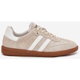 Boto Low Leather Sneakers Women Beige Ismina | shoptok.hr