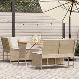  3-dijelni set vrtnih sofa od poliratana s jastucima bež | shoptok.hr