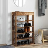  Stalak za cipele boja staro drvo 60x30x98 cm konstruirano drvo | shoptok.hr