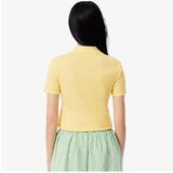 Lacoste Majice & Polo majice RIBBED COLLAR SHIRT Rumena | Shoptok.si