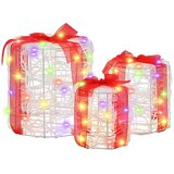 Dekoracija Poklon Kutije 3 pcs šareni 20 x 20 x 21 cm Akril | shoptok.hr