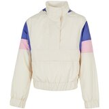 Urban Classics Kids girls light 3-Tone pull over jacket whitesand/purpleday/girlypink Cene