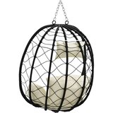  Viseća jaja stolica Krem bijelo 91,5 x 54,5 x 107 cm poliratan | Eponuda.com