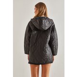 Bianco Lucci Women's Checkered Patterned Quilted Coat | Shoptok.si