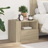 vidaXL Zidni noćni ormarić boja hrasta sonome 45 x 30 x 35 cm Cijene
