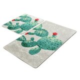  Green Djt Multicolor Bathmat Set (2 Pieces) | Eponuda.ba