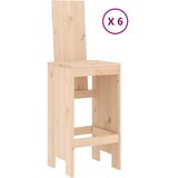  7-dijelni vrtni barski set od masivne borovine | shoptok.hr