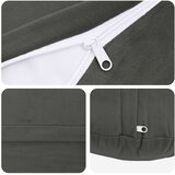  Presvlaka za jastuk 2 pcs HEERLEN Tamnosiva Ø 40 cm Baršun | shoptok.hr