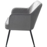 Unique Furniture Svijetlo siva baršunasti sofa 129 cm Berrie – | shoptok.hr