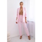Kesi Elegant jacket and trouser set candy pink | shoptok.hr