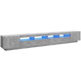vidaXL TV ormarić s LED svjetlima siva boja betona 300 x 35 x 40 cm | shoptok.hr