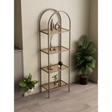 Hanah home İdil polica za knjige 47 × 158 × 30 cm, antik / bronzano staklo Cene