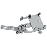 INF Aluminijasti večnamenski kolesarski nosilec telefona z lučjo, 360° Silver, (5000253011) | Shoptok.si