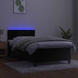  box spring s madracem LED crni 80 x 200 cm baršunasti | shoptok.hr