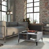 The Living Store Klubska mizica betonsko siva 60x60x30 cm iverna plošča - Klubska Mizica, (21574958) | Shoptok.si