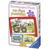 Ravensburger puzzle (slagalice) - Moje prve puzzle, 3 u 1, mašine RA06573 Cene