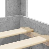  Okvir za krevet s pohranom i uzglavljem Betonska siva - Betonska siva 100 x 200 cm | shoptok.hr
