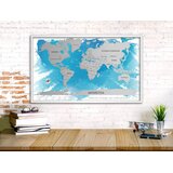 Scratch it! OCEAN BLUE | zemljevid sveta z modrim ozadjem | Shoptok.si