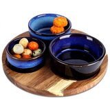 Vilde 139308N - Keramičke činije sa tacnom – 20 cm, set od 4 komada Cene