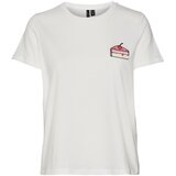 Vero Moda Majica 'MIA FRANCIS' roza / svijetlocrvena / crna / bijela | shoptok.hr