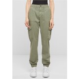 Urban Classics Women's Cotton Twill Utility trousers light green Cene