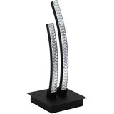 Eglo LED stona lampa LEJIAS 8W 33 cm crna kristalni efekat 99804 | Eponuda.com