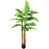 vidaXL Umetni bananovec v loncu 285 cm zelen Cene
