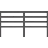  Uzglavlje za krevet sivo 206 x 4 x 100 cm od masivne borovine | shoptok.hr