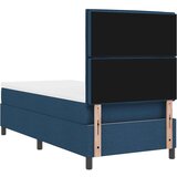 Box spring krevet s madracem Plava 80 x 200 cm tkanina - Plava 80 x 200 cm Dizajn linija | shoptok.hr