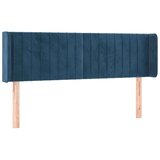  Posteljno vzglavje temno modro 147x16x78/88 cm žamet, (20935951) | Shoptok.si