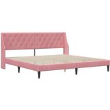  Okvir kreveta s madracem Zidne 2 pcs Ružičasta Baršun - Ružičasta 200 x 200 cm | shoptok.hr