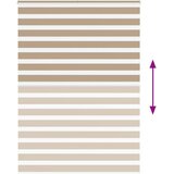 Zebra zavjesa Pješčano smeđa 155x230 cm Širina tkanine 150,9 cm Poliester | Shoptok.si
