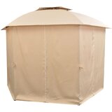  Vrtni šator/paviljon sa zavjesama šesterokutni 360 x 265 cm | shoptok.hr