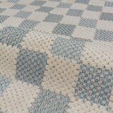 Flair Rugs Modra pralna preproga iz mešanice bombaža 116x170 cm Muted Checkerboard – | Shoptok.si