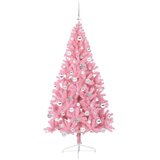  Umjetno predsvijetljeno božićno drvce Ružičasta 180 cm PVC | shoptok.hr