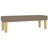 Krevet s oprugama i madracem smeđesivi 140 x 190 cm od tkanine | Eponuda.com