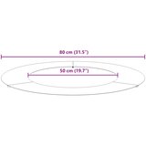  Pogodno za ravni drveni prsten Smeđa Ø50 / 80 cm | shoptok.hr