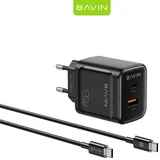 PC2086Y kucni punjac 20W PD+QC3.0 TYPE C na TYPE C crni