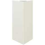 Maison Chic Vrtno korito - Greda - Cvetlični Lonec bela trikotnik 40x34,5x70 cm jeklo, (21790483) Cene