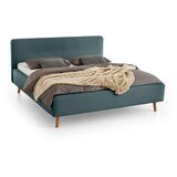 Meise Möbel Plavi/sivi tapecirani bračni krevet s prostorom za pohranu s podnicom 160x200 cm Mattis – | shoptok.hr