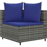  8-dijelni set vrtnih sofa od poliratana s jastucima sivi | shoptok.hr