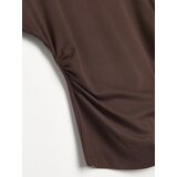 Sinsay Bluza s kratkim rukavima s bočnim naborima s viskozom | shoptok.hr