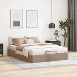 vidaXL Okvir kreveta bez madraca cappuccina 140x190 cm od umjetne kože | shoptok.hr