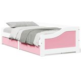  Dnevni krevet s 2 ladice bez madraca IRUN bijelo&roza 90x200 cm | shoptok.hr