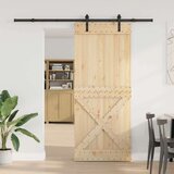  Klizna vrata NARVIK Prirodna i crna 95 x 210 cm (213 5 cm) | shoptok.hr