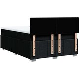 Krevet s oprugama i madracem crni 140x200 cm od tkanine | shoptok.hr