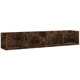 Maison Chic Stenska polica - Viseča Polica dimljeni hrast 100x18x18 cm inženirski les, (21784643) | Shoptok.si