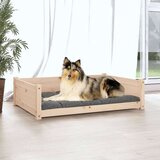  Pasja postelja 95,5x65,5x28 cm trdna borovina, (20799906) | Shoptok.si