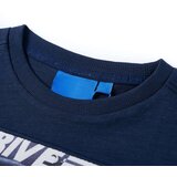  Dječja majica dugih rukava modra prošarana 128 | shoptok.hr